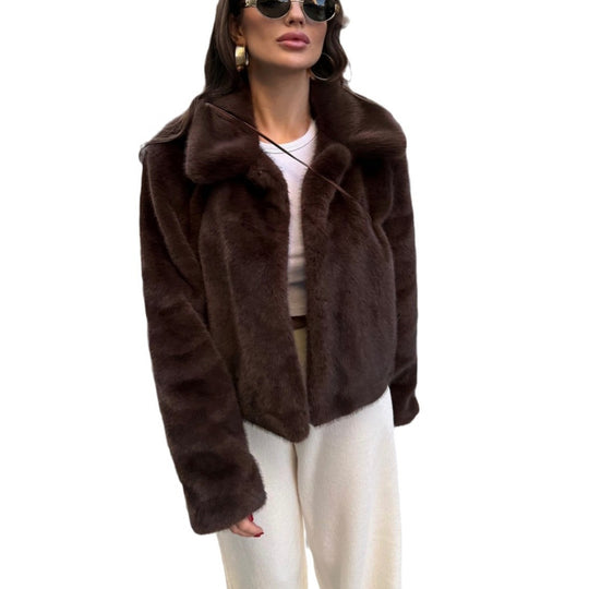 Damen Kunstpelz Jacke R&B
