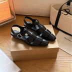 Damen Sandalen mit modernem Riemendesign und verstellbarem Schnallenverschluss