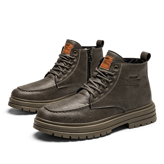 Damen Hochwertige und strapazierfähige Schnürboots aus Kunstleder R&B