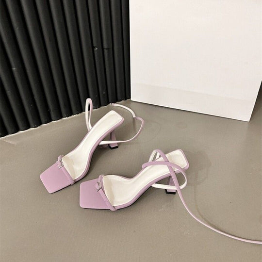 Damen elegante Sandalen mit filigranen Riemen R&B