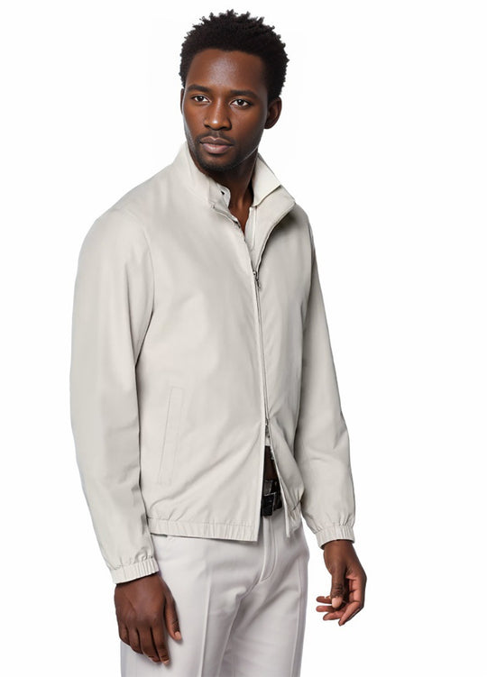 Herren elegante und funktionale Übergangsjacke mit hohem Kragen R&B
