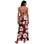 Damen eleganter Maxirock mit floralem Muster R&B