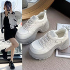 Damen Chunky Sneakers mit dicker, dämpfender Sohle und modernem Design R&B
