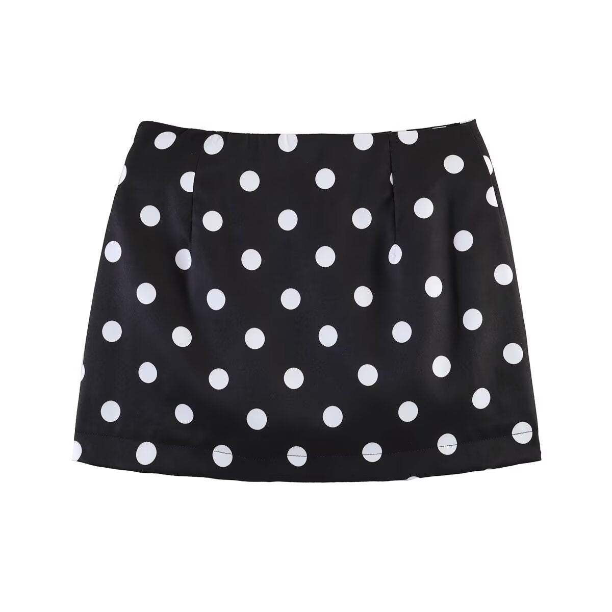 Damen Minirock mit trendigem Punkte-Design und elastischem Bund R&B