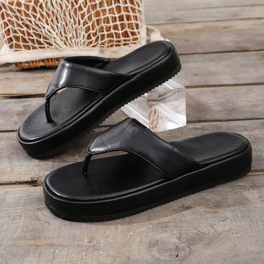 Damen komfortable Zehentrenner Sandalen R&B