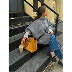 Damen Übergrößen-Hemdjacke mit Karomuster und lässiger Passform R&B