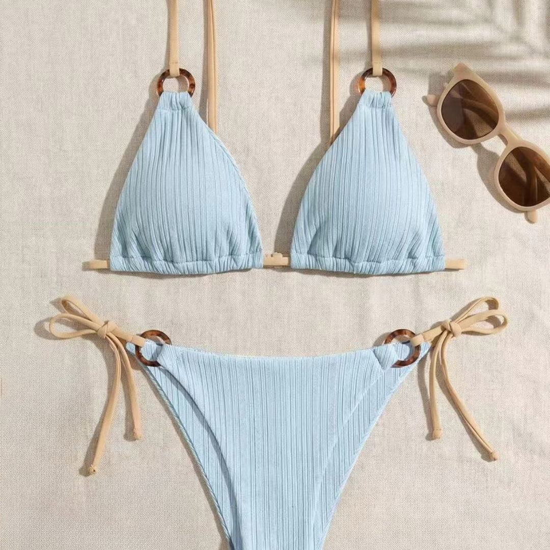 Damen Dreiecksbikini mit verstellbarem Träger R&B