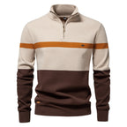 Herren Pullover mit Stehkragen und Zipper