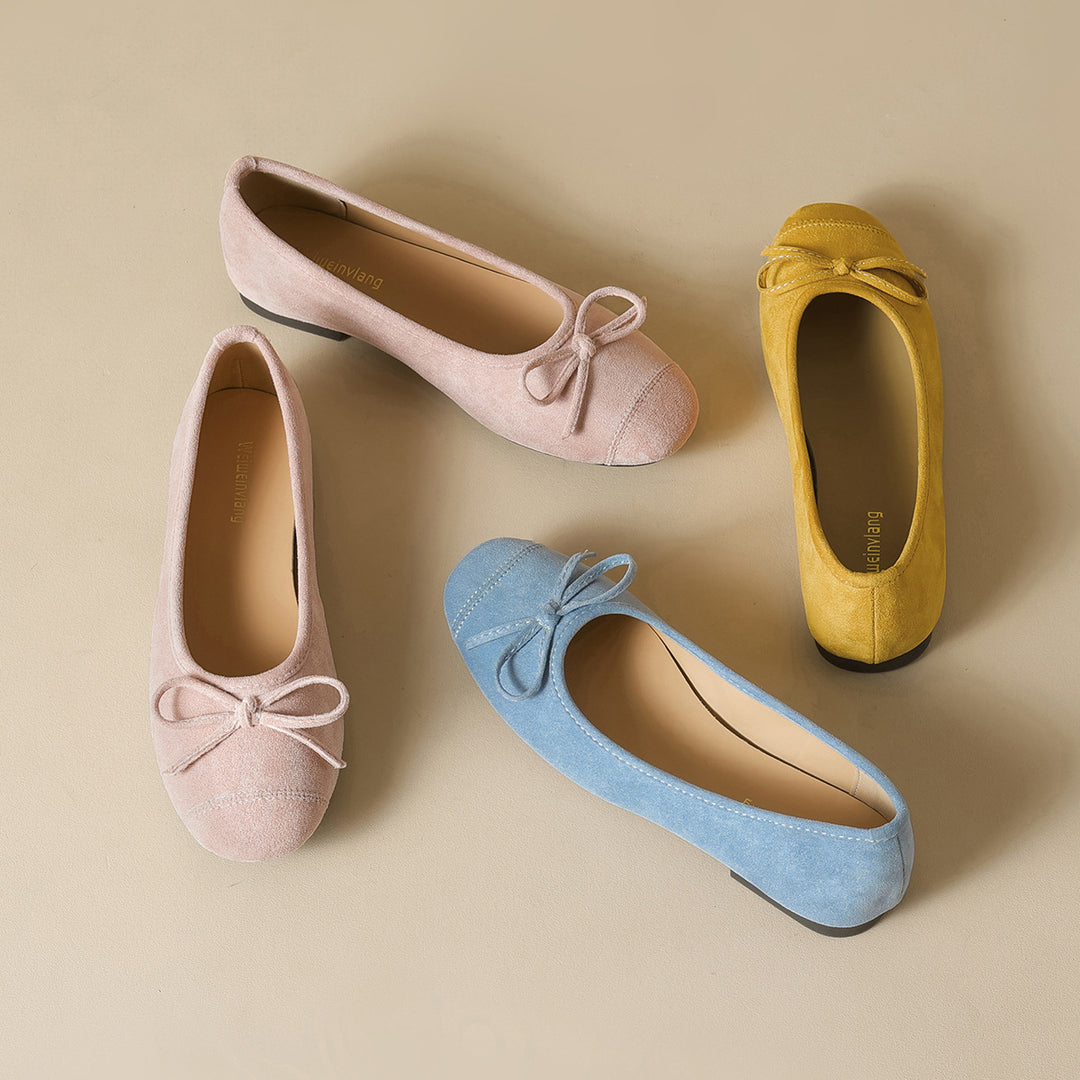 Damen Ballerinas mit eleganter Schleifenverzierung und weicher Innenausstattung R&B