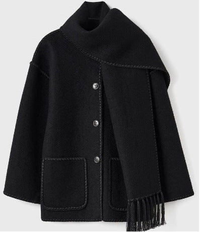 Damen Fransenjacke mit eleganter Saumverzierung R&B