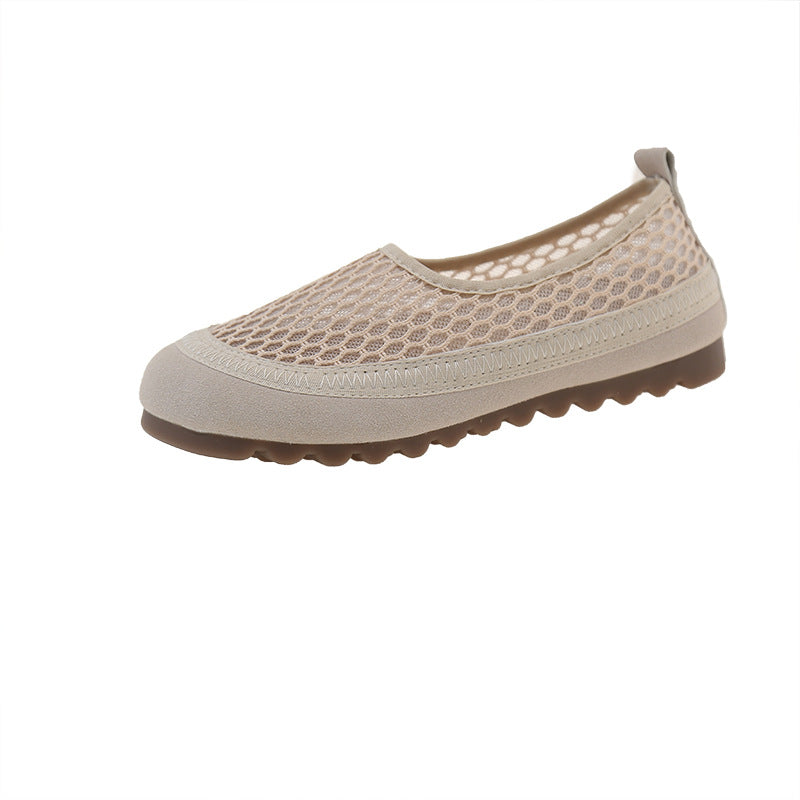 Damen leichte und atmungsaktive Mesh-Ballerinas R&B
