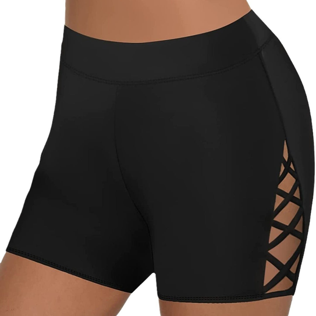 Damen Sportliche Radlerhosen mit kreativem Schnitt und dekorativen Einsätzen R&B