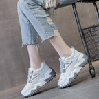 Damen Chunky Sneakers mit extra rutschfester Sohle und atmungsaktiver Mesh-Oberfläche R&B