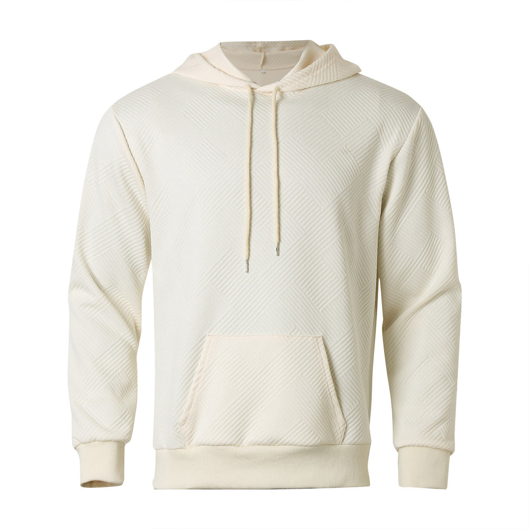 Herren Kapuzenpullover mit strukturiertem Design und praktischer Kängurutasche R&B
