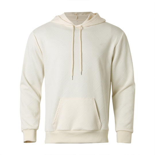 Herren Kapuzenpullover mit strukturiertem Design und praktischer Kängurutasche R&B