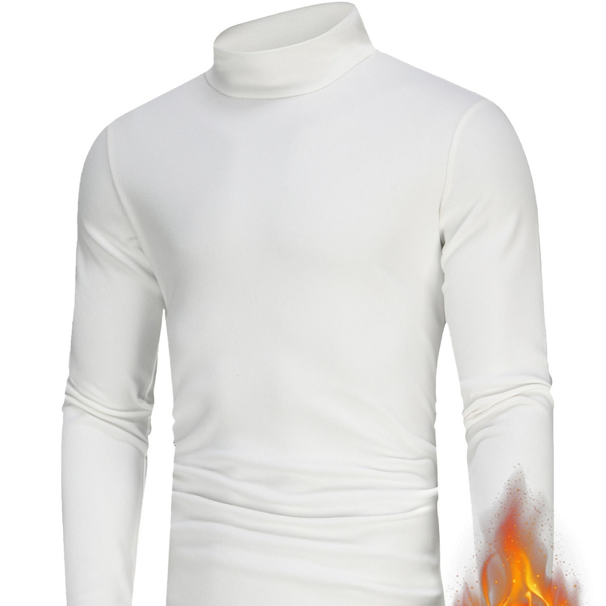 Herren Langärmliges Turtleneck Shirt mit atmungsaktivem Material