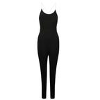Damen elegante bodenlange Jumpsuit EB