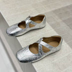Damen Ballerinas mit verstellbarem Riemchen und elastischer Innensohle R&B