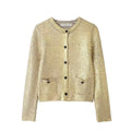Damen Elegante Strickjacke mit luxuriösem Glitzer und praktischen Taschen R&B