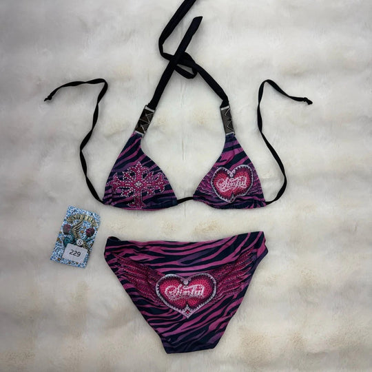 Damen Triangel-Bikini mit Verzierungen R&B