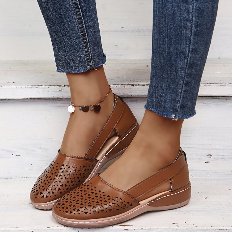 Damen Luftige Clogs mit besonders atmungsaktivem Lochdesign und komfortabler Laufsohle R&B