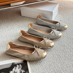 Damen Elegante und bequeme Ballerinas mit Schleifen-Detail