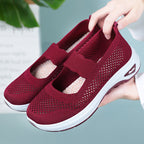 Damen Atmungsaktive Slip-On Sneakers mit elastischem Band R&B