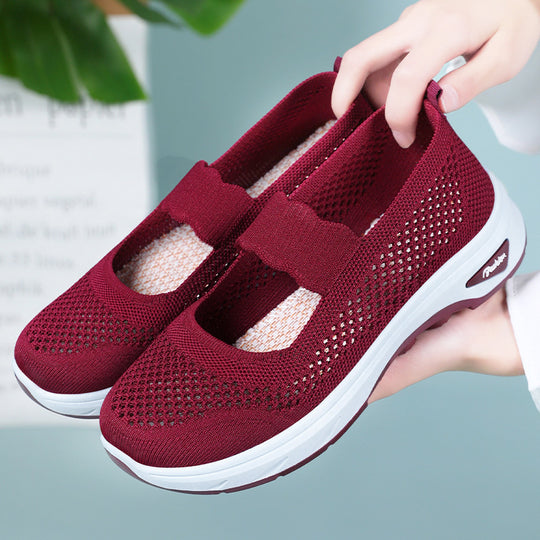 Damen Atmungsaktive Slip-Ons mit elastischem Riemen R&B
