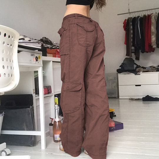 Damen Cargo-Hose mit seitlichen Taschen und verstellbarem Bund R&B