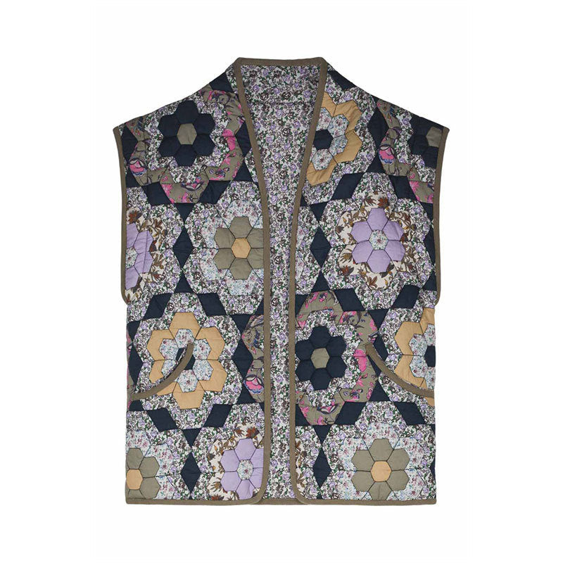 Damen Patchwork-Weste R&B