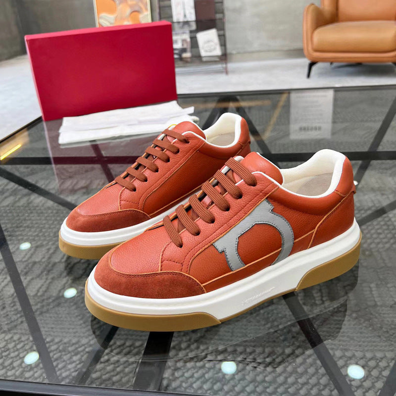 Damen Sportliche Sneakers mit hochwertiger Lederoberfläche und trendiger Designkombination R&B