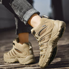 Herren hochgeschnittene Outdoor-Wanderschuhe mit rutschfester Sohle und atmungsaktivem Material