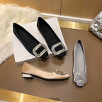 Damen Ballerinas mit funkelndem Strass-Detail R&B