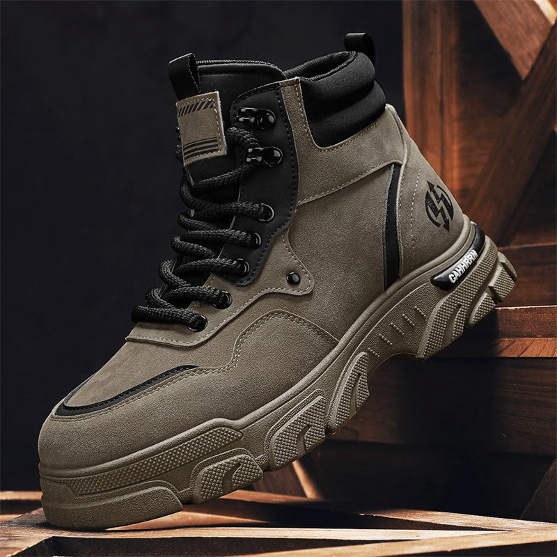 Damen Sportliche High-Top Stiefel mit robustem Profil und Dämpfungstechnologie R&B