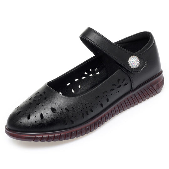 Damen Elegante und luftige Ballerinas mit verstellbarem Riemen R&B