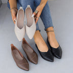 Damen Spitzen Ballerinas mit eleganter Nahtführung R&B