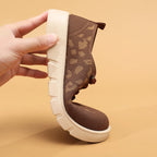 Damen Atmungsaktive Sneaker mit modischem Leopardenmuster