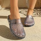 Damen Elegante und bequeme Flip-Flops mit glitzernden Akzenten R&B