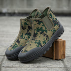 Damen robuste Gummistiefel mit rutschfester Sohle und camouflierte Oberfläche R&B
