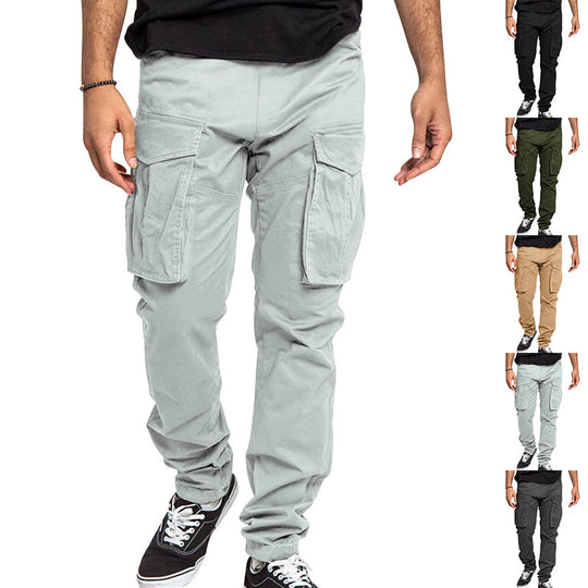 Herren Cargo-Hose mit mehreren praktischen Taschen und elastischem Bund R&B