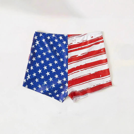 Damen Sportliche Shorts mit Sternen-Design und hohem Bund R&B