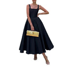 Damen Elegantes Ballkleid mit Einem Taillierten Oberteil und Weichem, Schwingendem Rock R&B