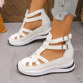 Damen Wedge-Sandalen mit modischem Riemendesign und komfortabler Plateau-Sohle R&B