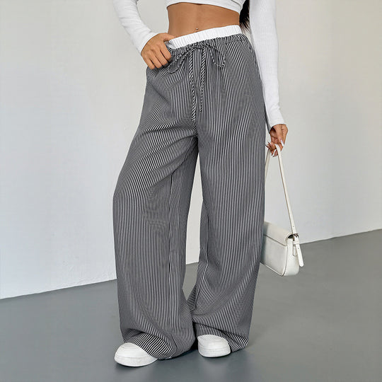 Damen Bequeme Joggpants mit lässigem Streifenmuster R&B