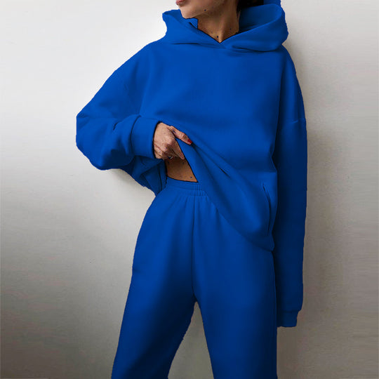 Damen modisches Oversize-Hoodie-Set mit lässigem Schnitt und elastischem Bund R&B