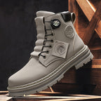 Herren robuste Schnürboots mit rutschfester Sohle und wasserabweisendem Obermaterial R&B
