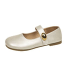 Damen elegante Ballerinas mit dekorativem Schnallenverschluss
