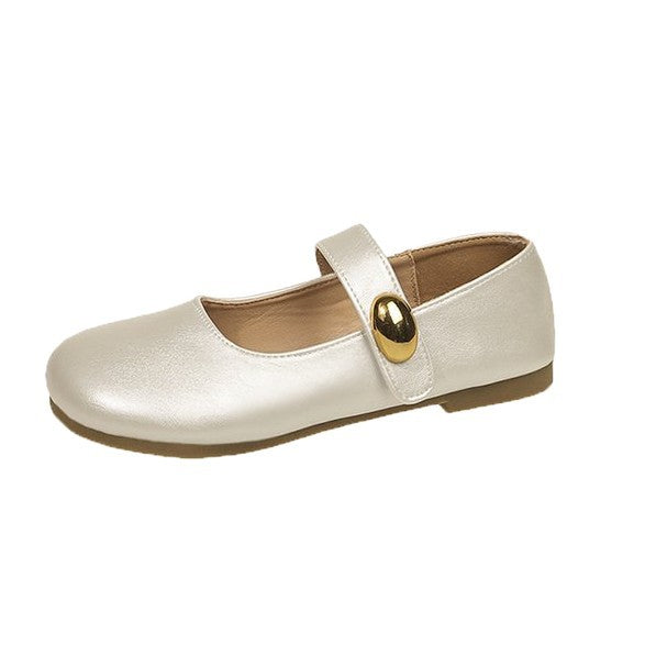 Damen elegante Ballerinas mit dekorativem Schnallenverschluss