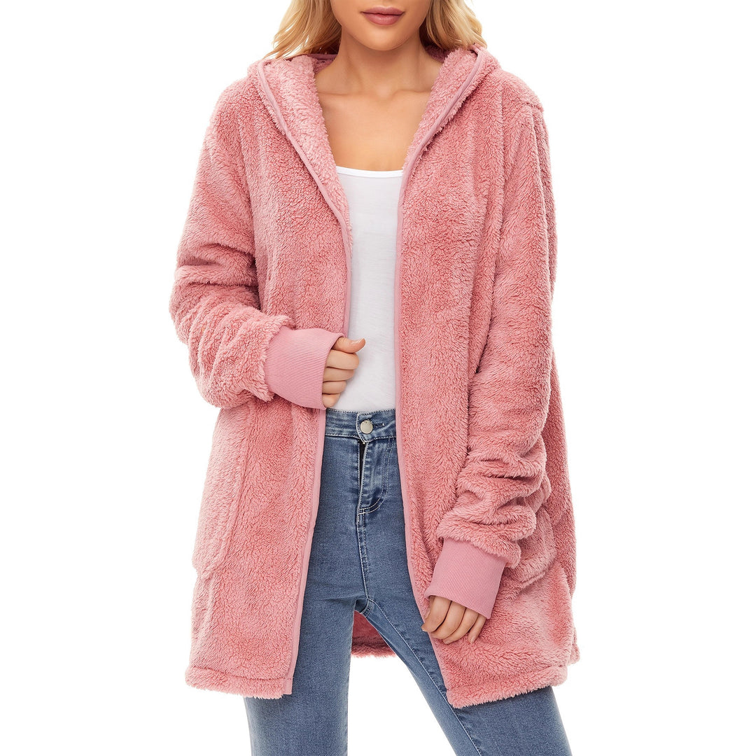Damen weicher Fleece-Mantels R&B