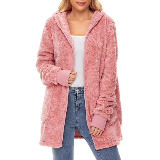 Damen weicher Fleece-Mantels R&B